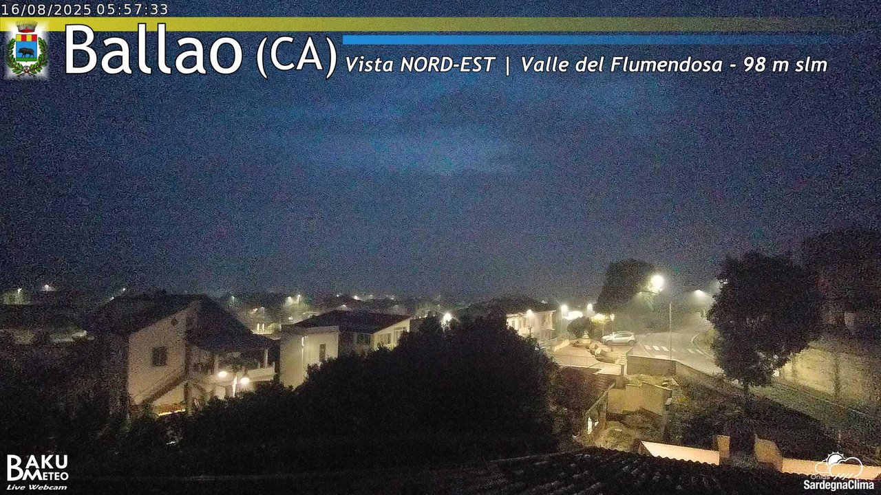 time-lapse frame, Ballao webcam