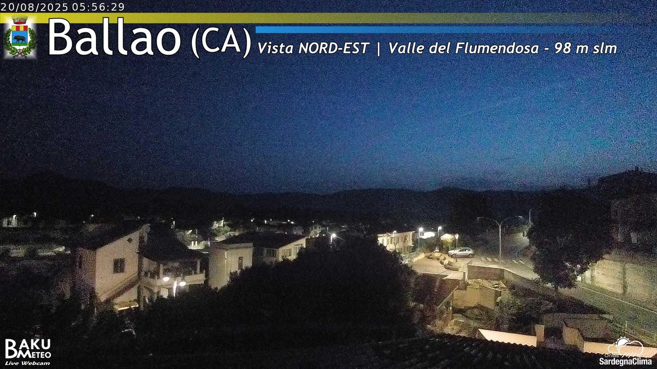 time-lapse frame, Ballao webcam