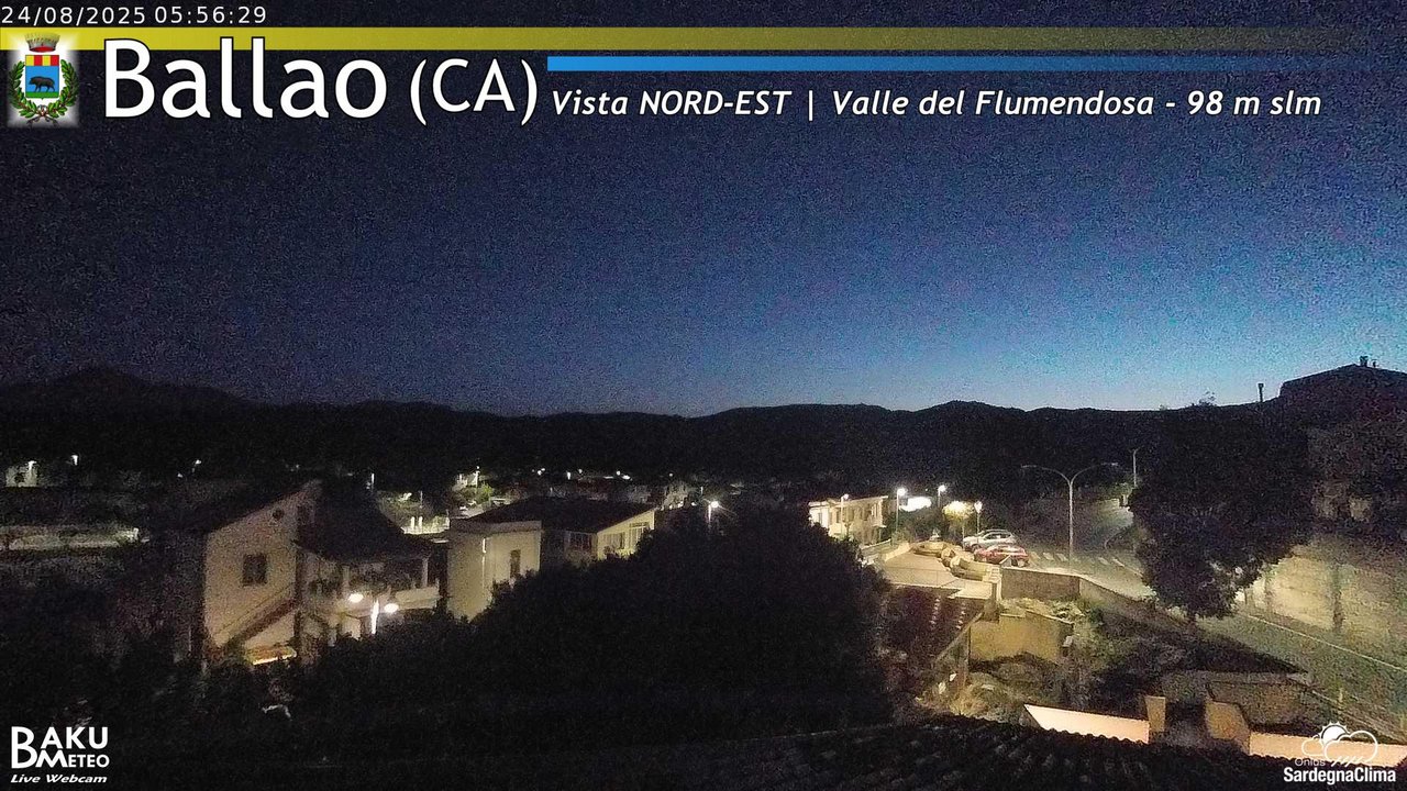 time-lapse frame, Ballao webcam