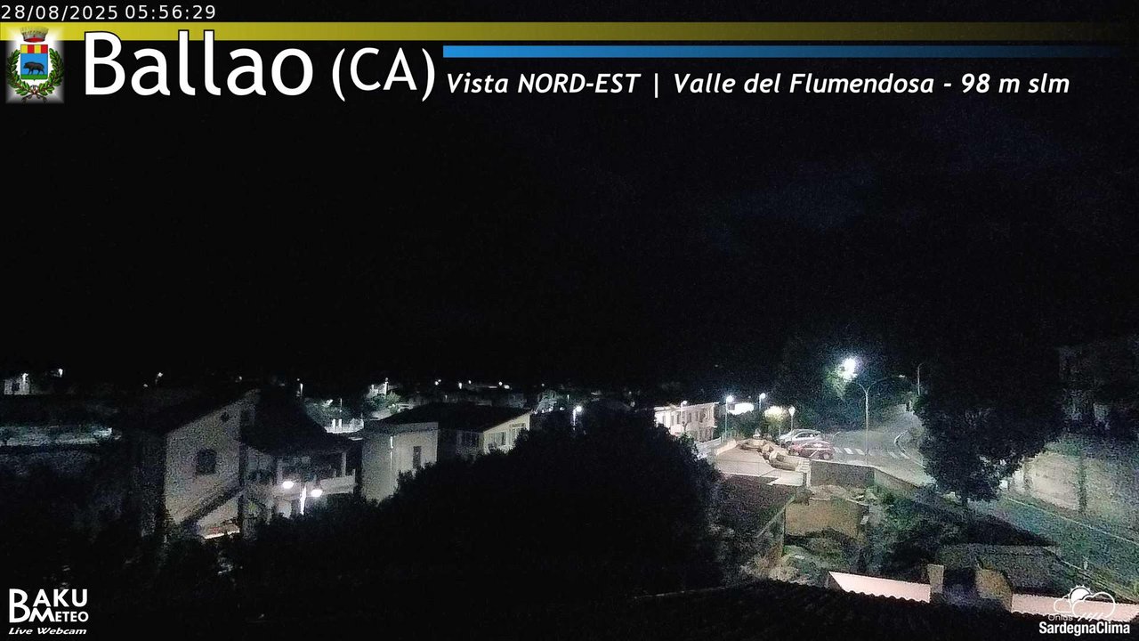 time-lapse frame, Ballao webcam