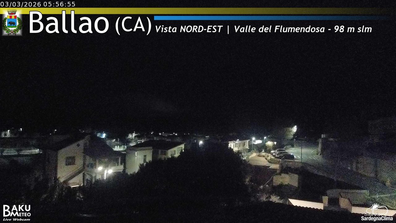 time-lapse frame, Ballao webcam