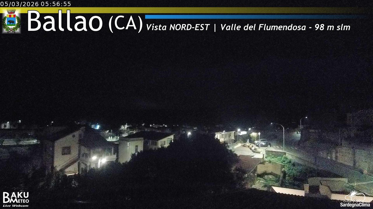 time-lapse frame, Ballao webcam