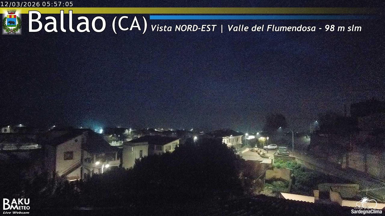 time-lapse frame, Ballao webcam