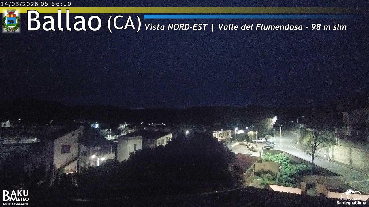 time-lapse frame, Ballao webcam