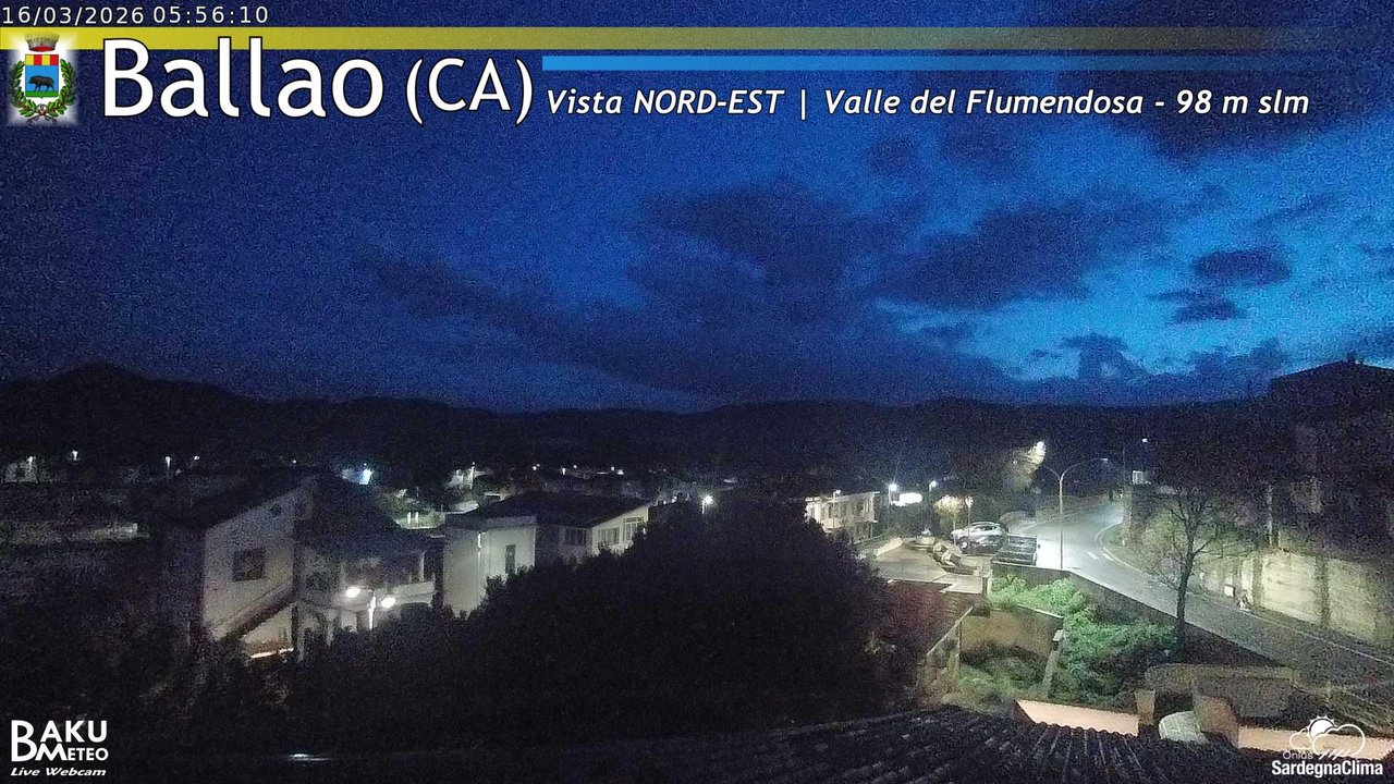 time-lapse frame, Ballao webcam