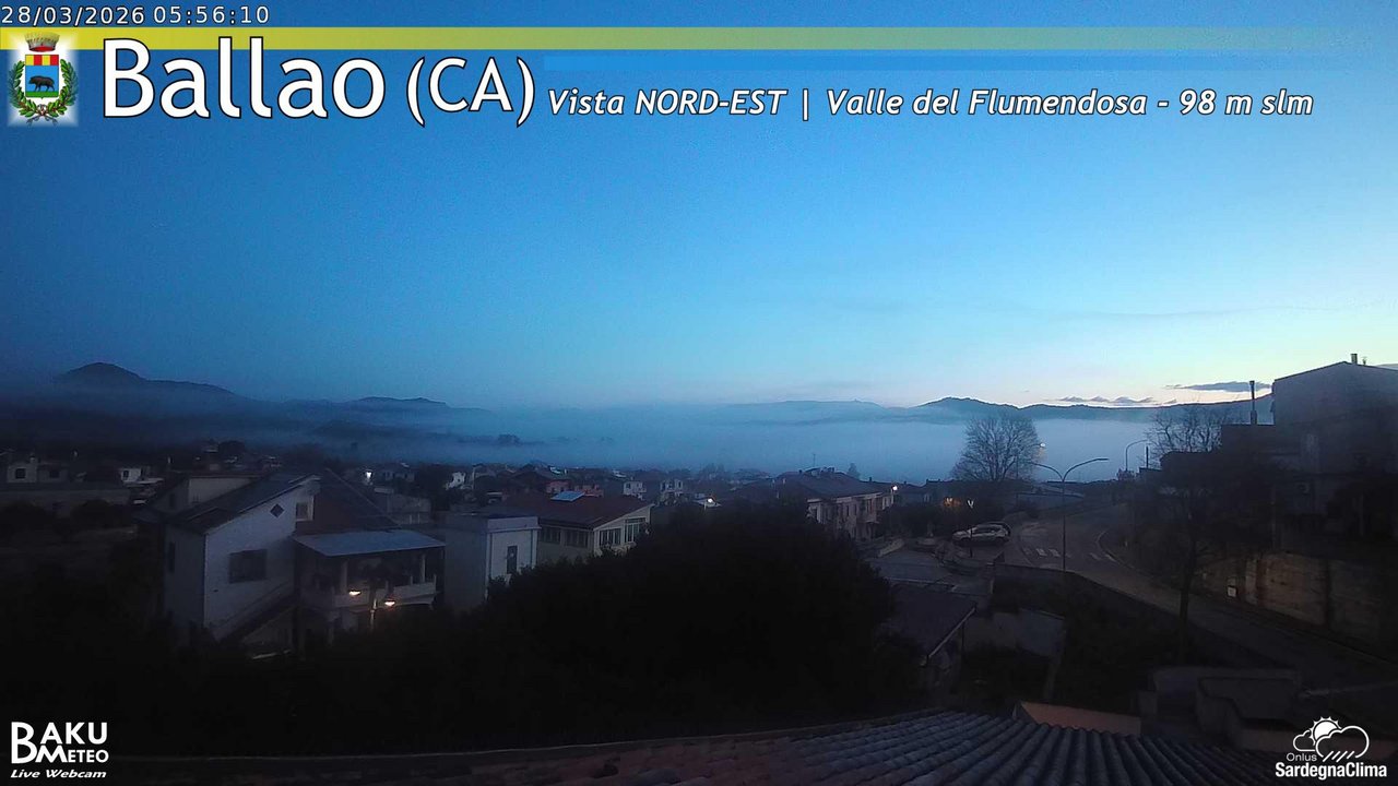 time-lapse frame, Ballao webcam