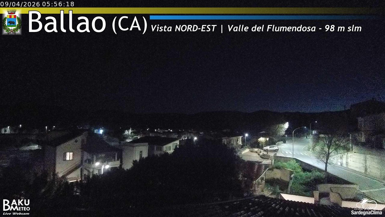 time-lapse frame, Ballao webcam