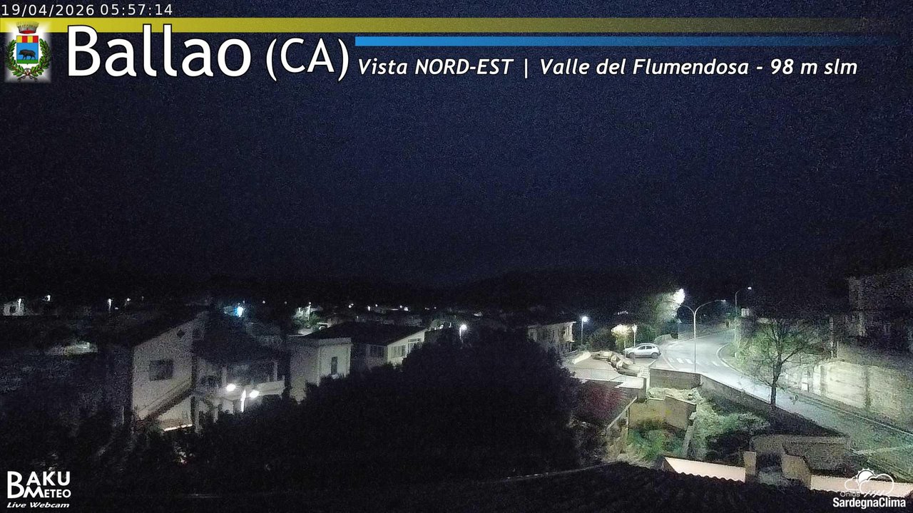 time-lapse frame, Ballao webcam