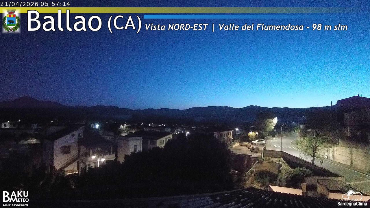 time-lapse frame, Ballao webcam