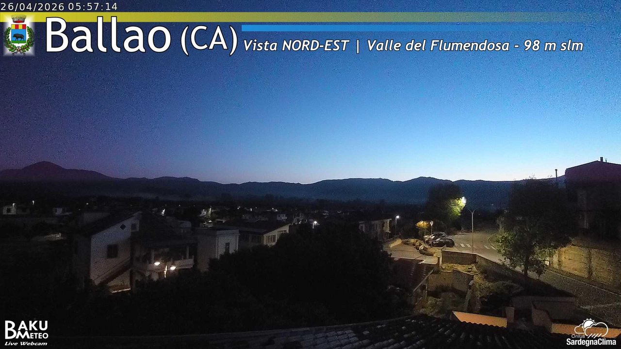 time-lapse frame, Ballao webcam