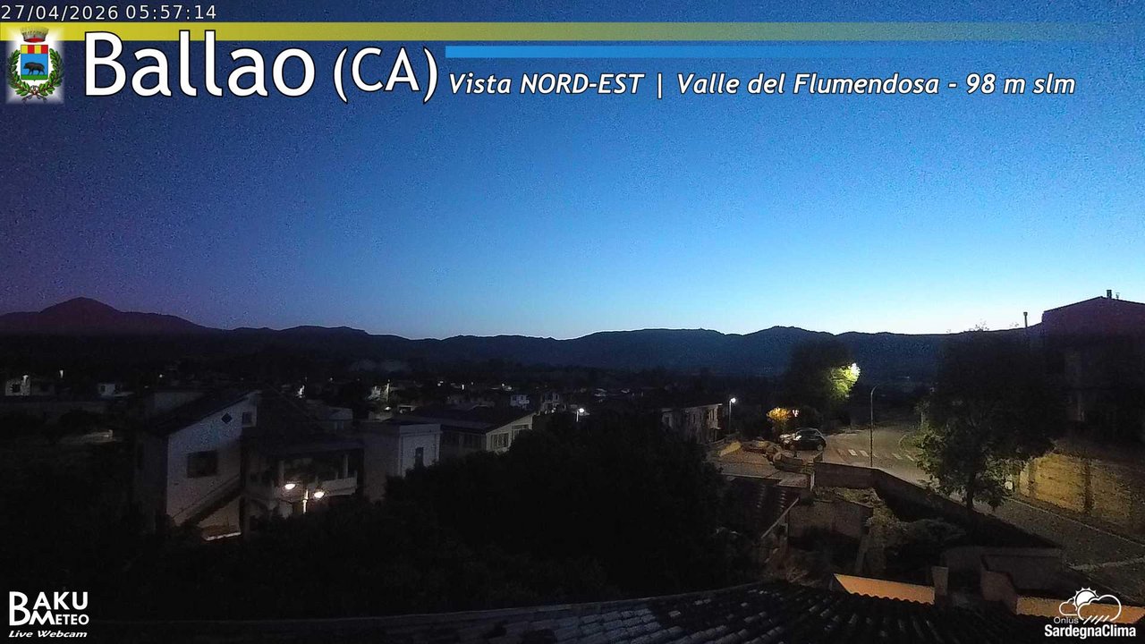 time-lapse frame, Ballao webcam