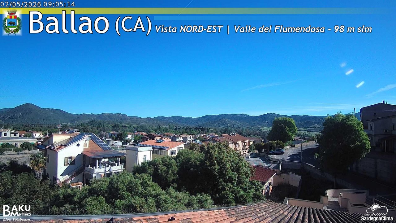 time-lapse frame, Ballao webcam