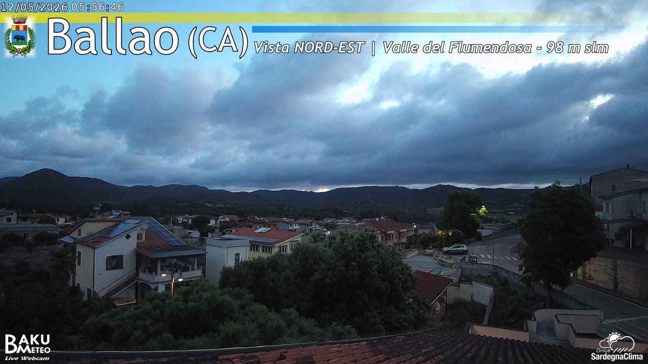 time-lapse frame, Ballao webcam