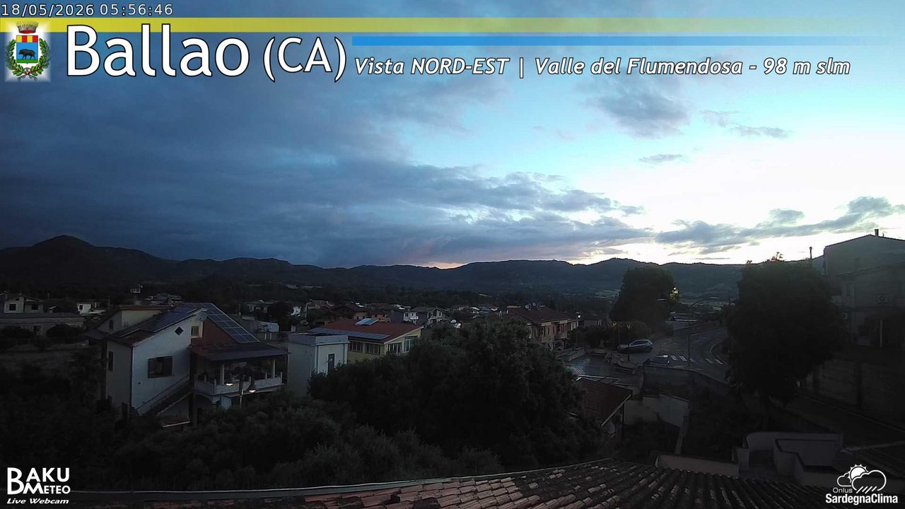time-lapse frame, Ballao webcam