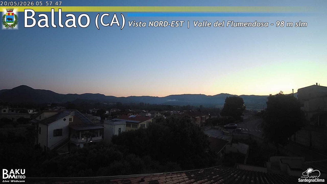 time-lapse frame, Ballao webcam