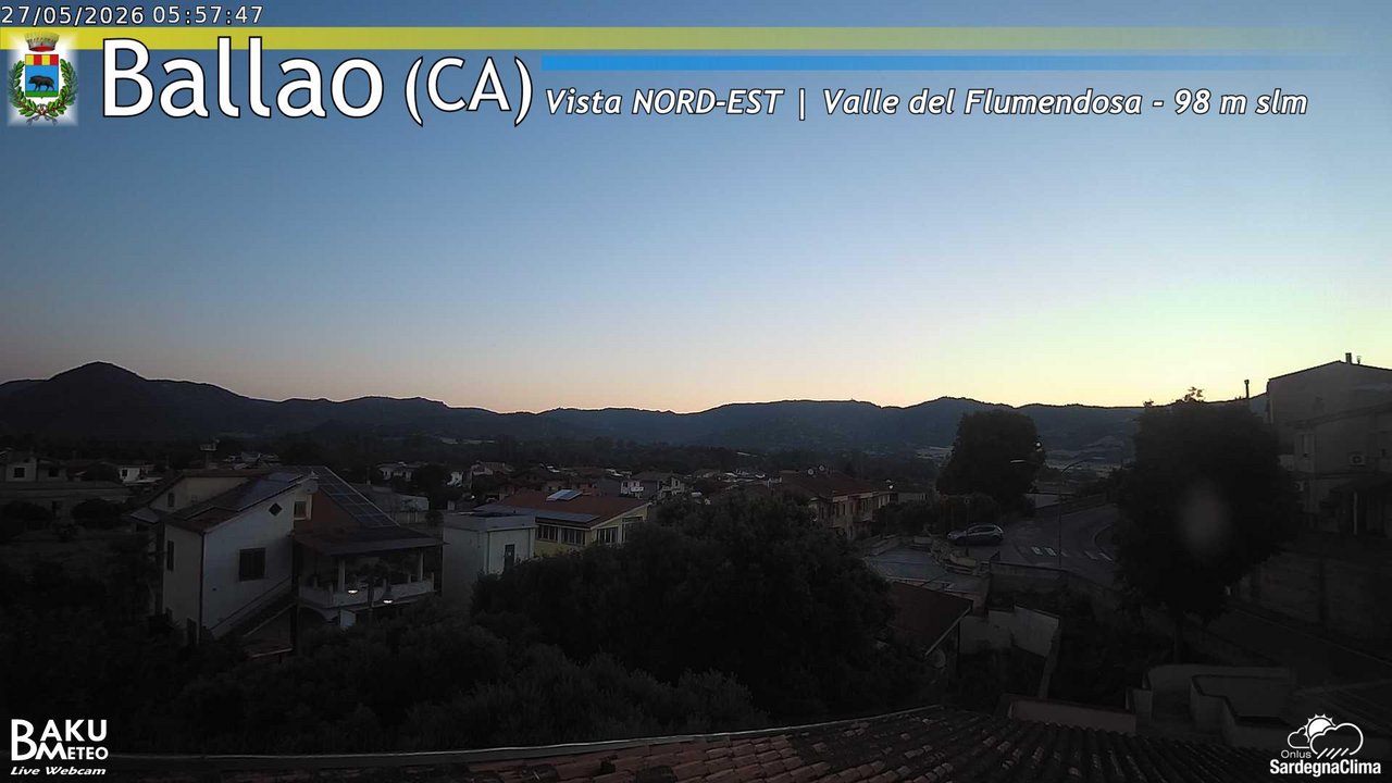 time-lapse frame, Ballao webcam
