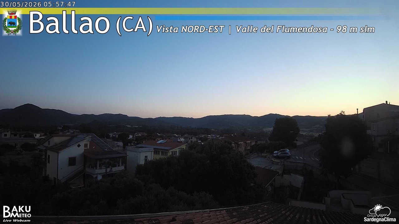 time-lapse frame, Ballao webcam