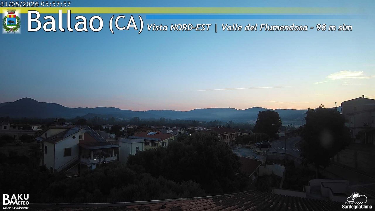 time-lapse frame, Ballao webcam