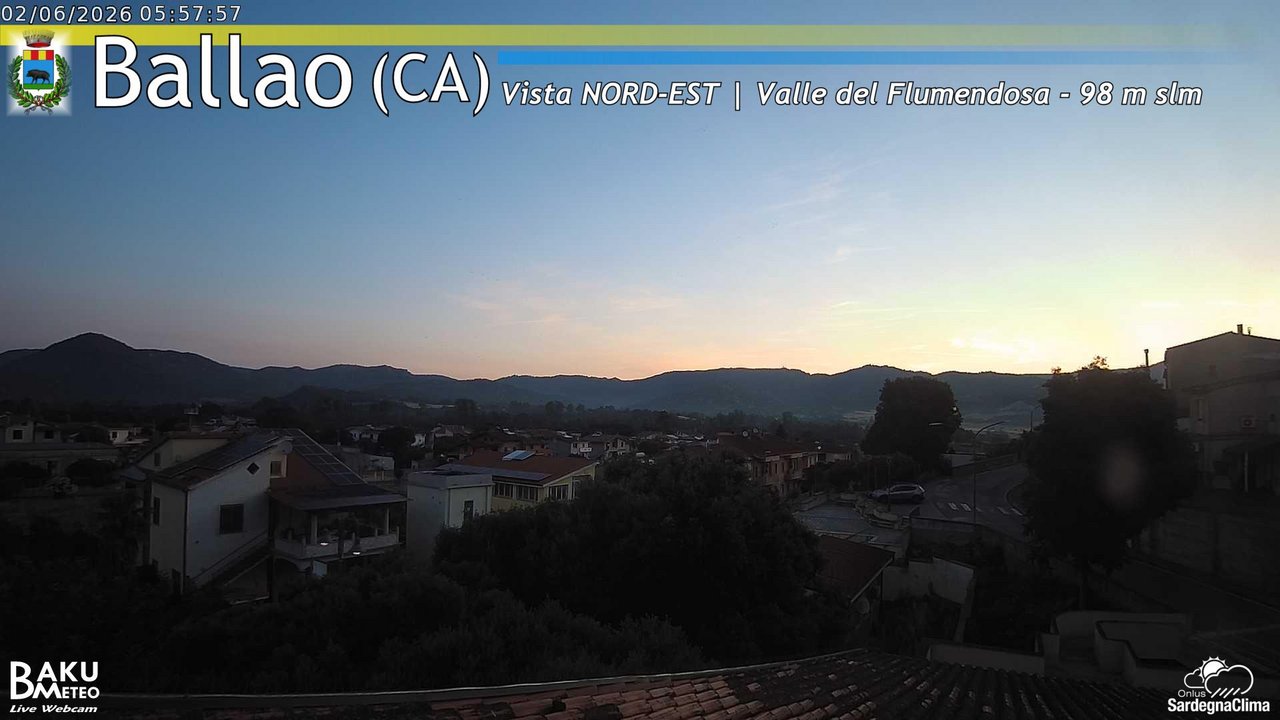 time-lapse frame, Ballao webcam