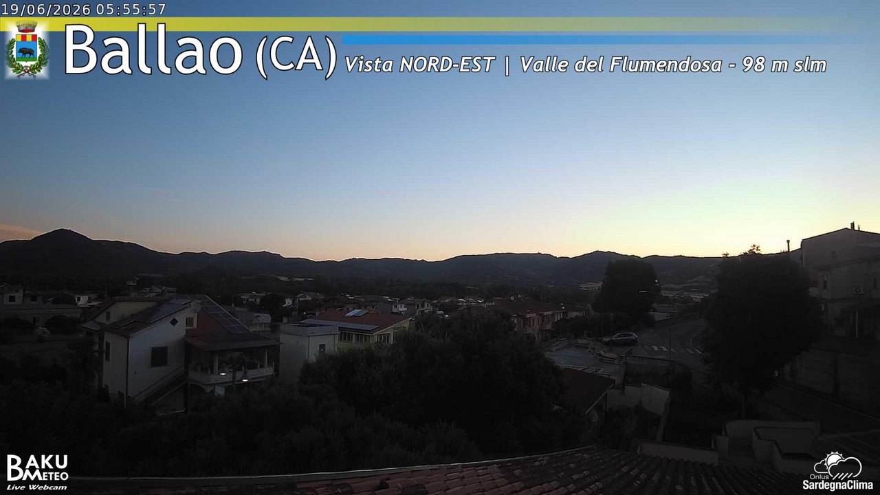 time-lapse frame, Ballao webcam