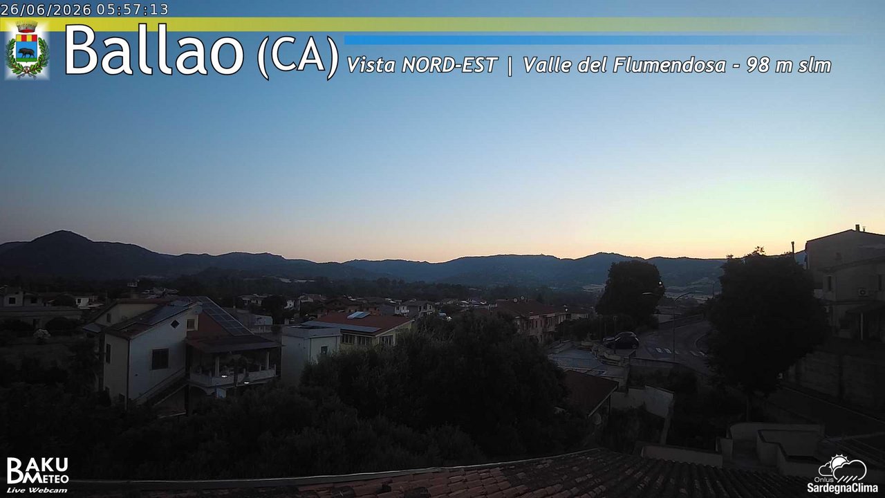 time-lapse frame, Ballao webcam
