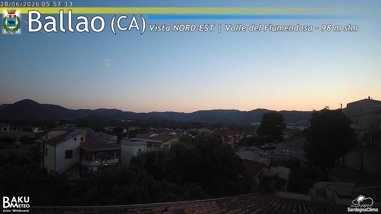 time-lapse frame, Ballao webcam