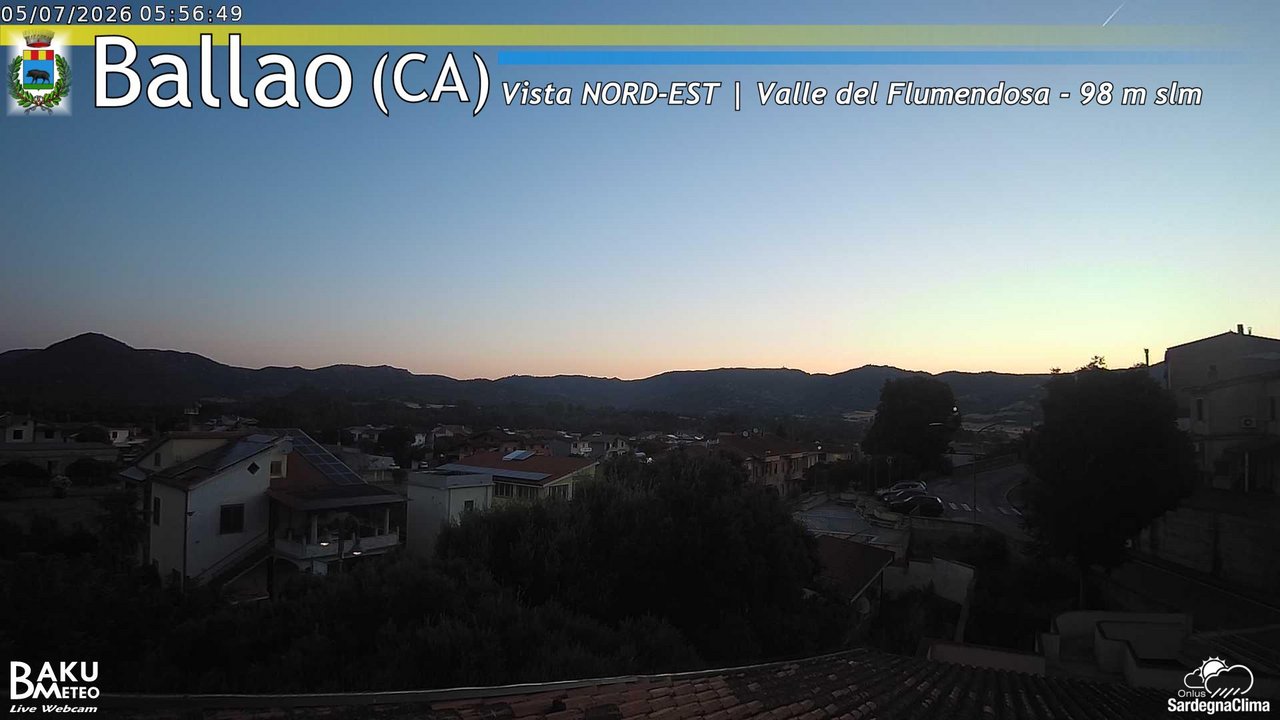 time-lapse frame, Ballao webcam