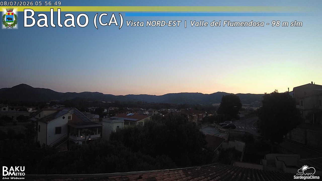 time-lapse frame, Ballao webcam