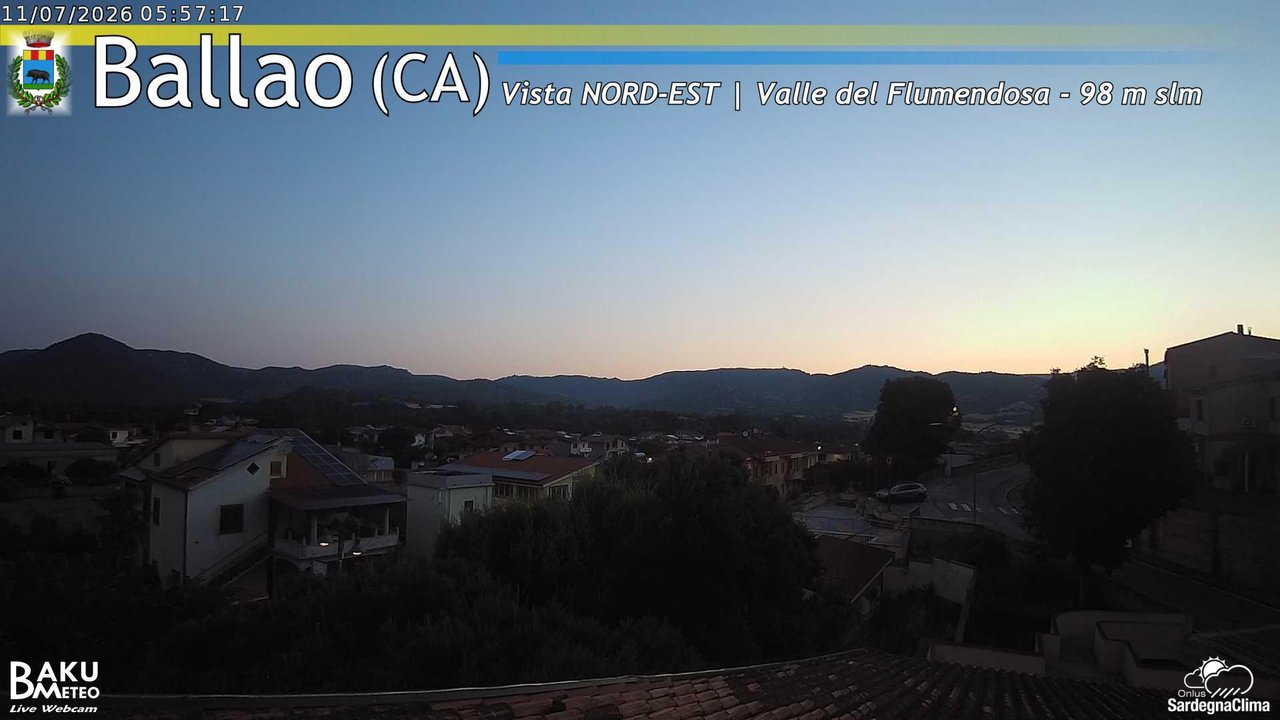 time-lapse frame, Ballao webcam