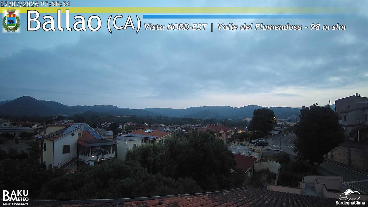time-lapse frame, Ballao webcam