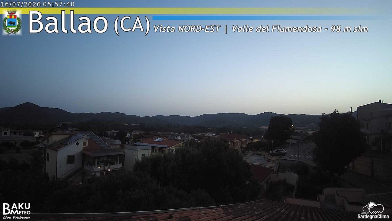 time-lapse frame, Ballao webcam