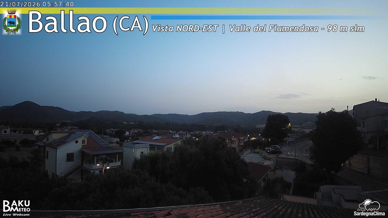 time-lapse frame, Ballao webcam