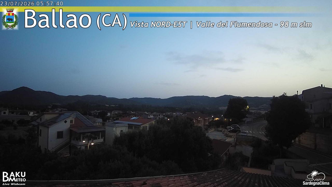 time-lapse frame, Ballao webcam