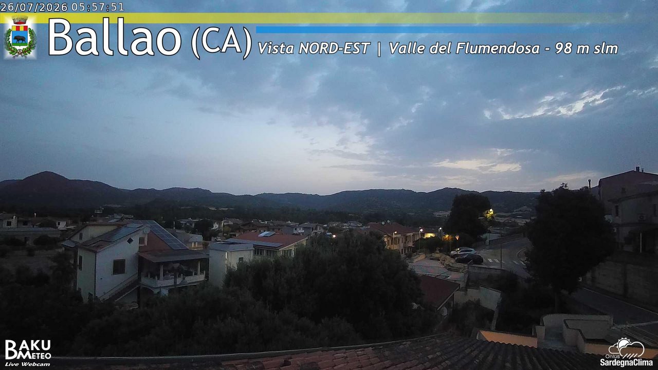 time-lapse frame, Ballao webcam