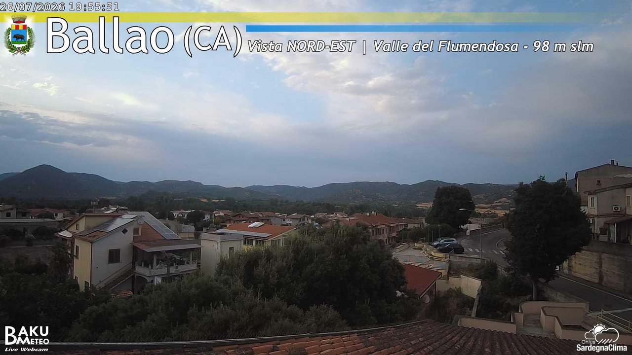 time-lapse frame, Ballao webcam