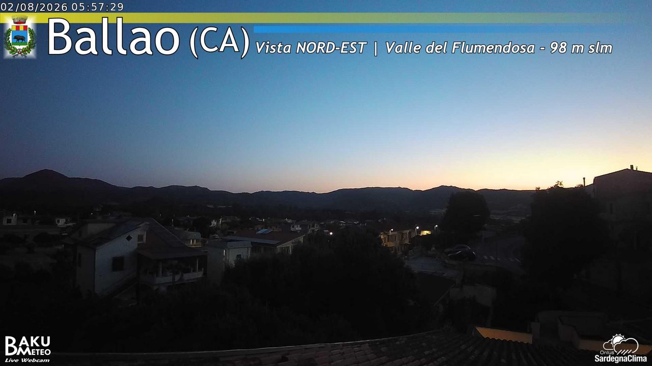 time-lapse frame, Ballao webcam
