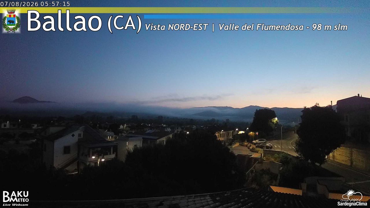 time-lapse frame, Ballao webcam
