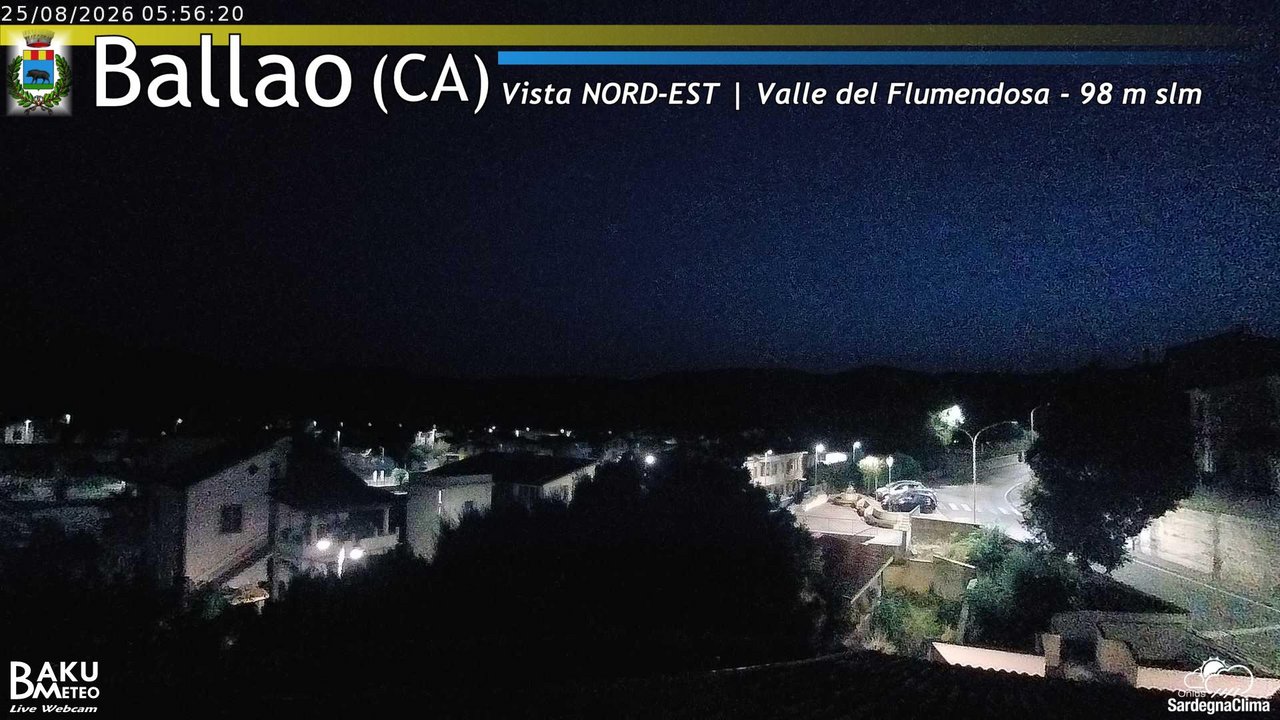 time-lapse frame, Ballao webcam