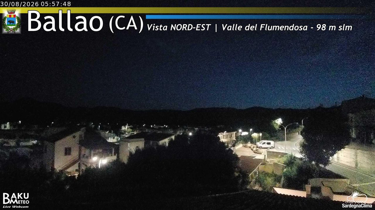 time-lapse frame, Ballao webcam