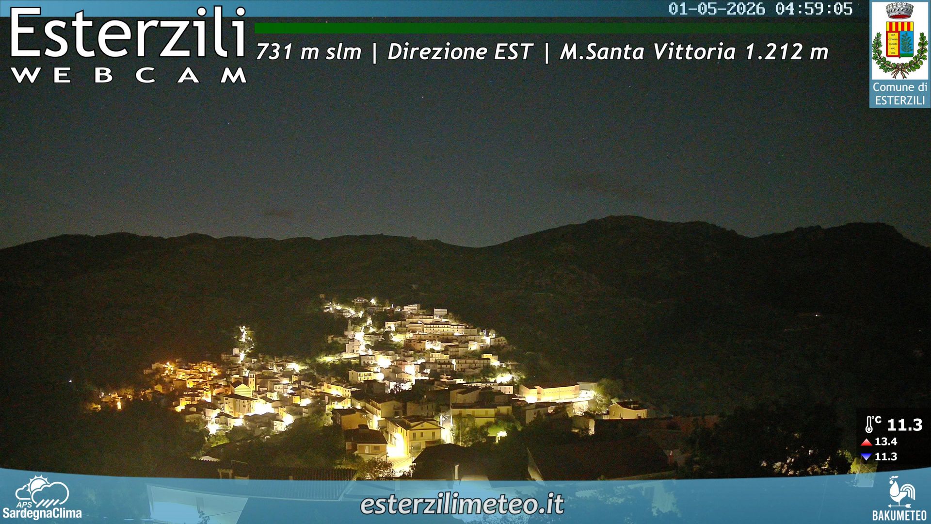 time-lapse frame, Esterzili webcam
