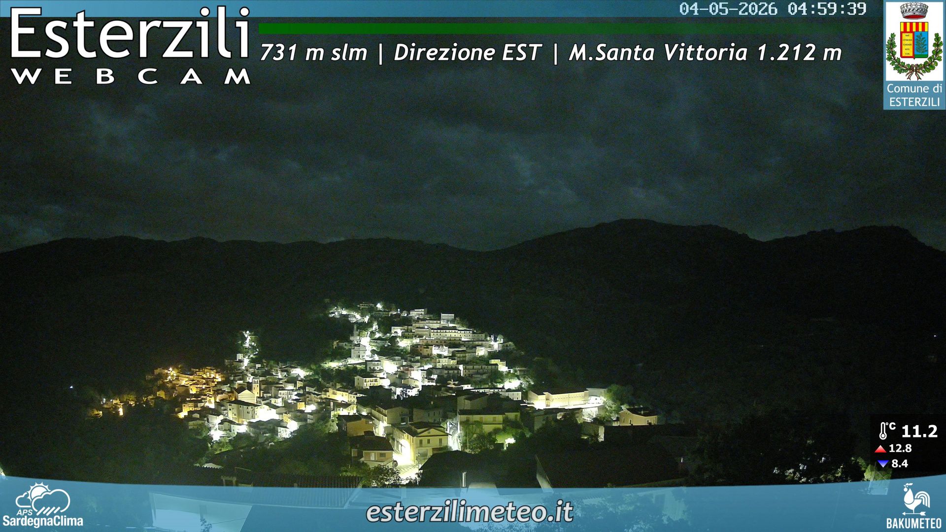 time-lapse frame, Esterzili webcam