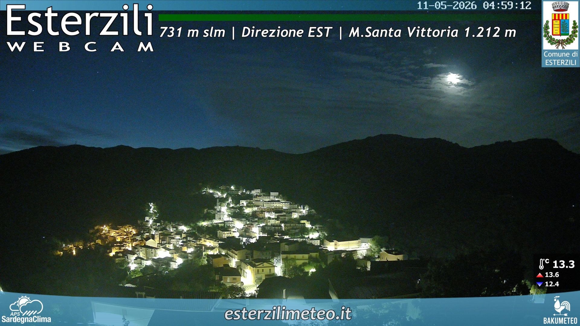 time-lapse frame, Esterzili webcam