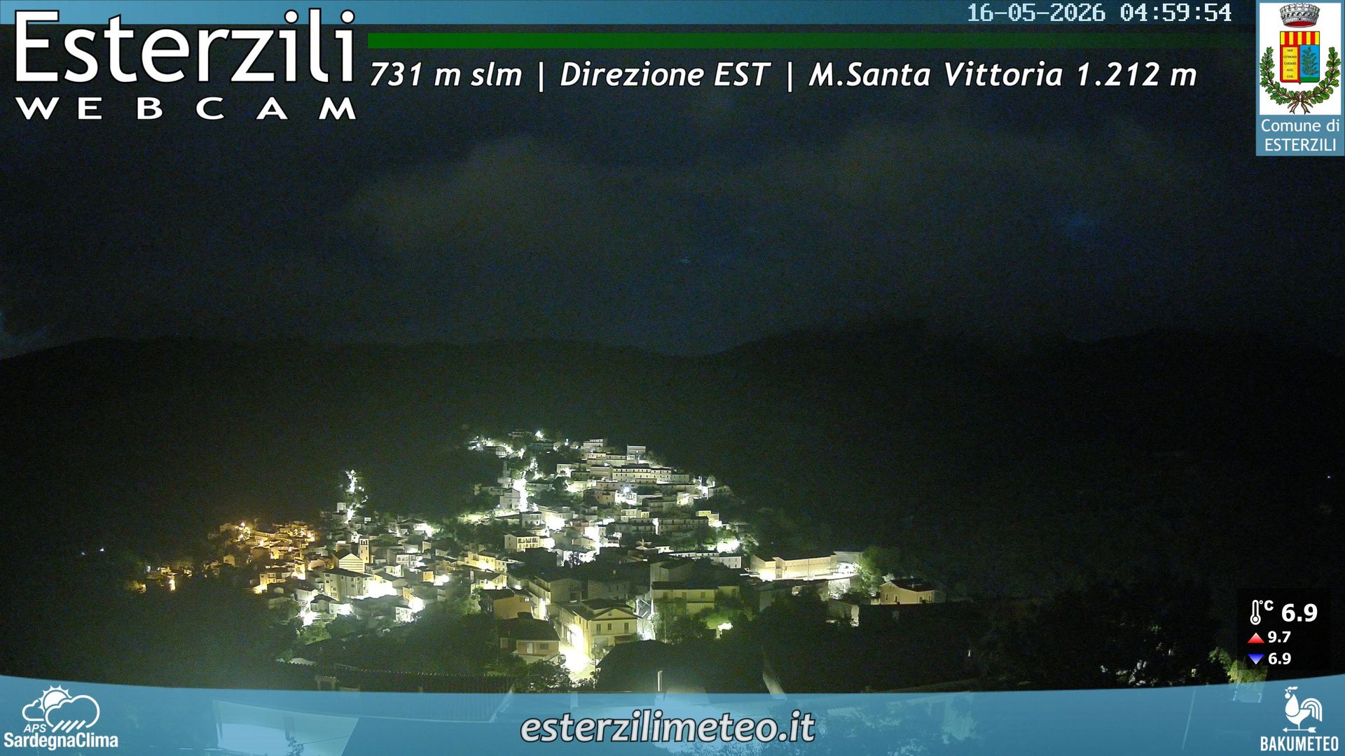 time-lapse frame, Esterzili webcam