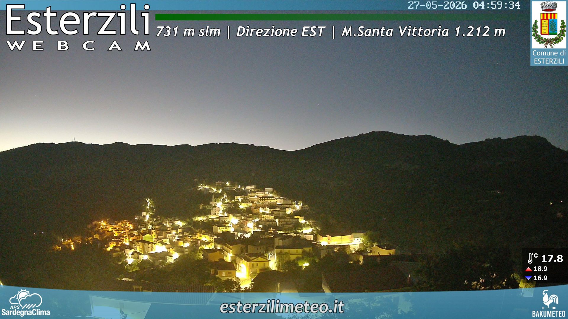 time-lapse frame, Esterzili webcam