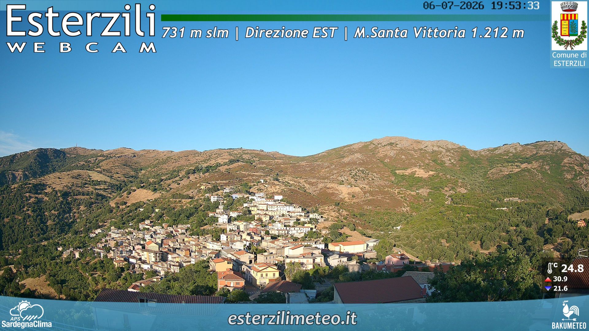 time-lapse frame, Esterzili webcam