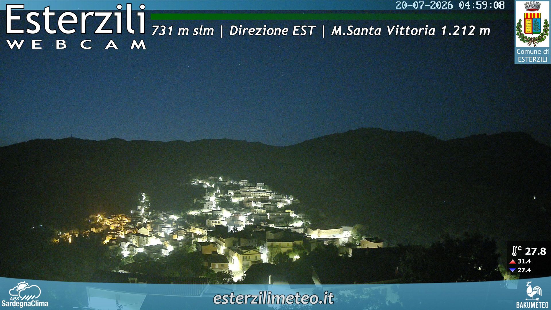 time-lapse frame, Esterzili webcam