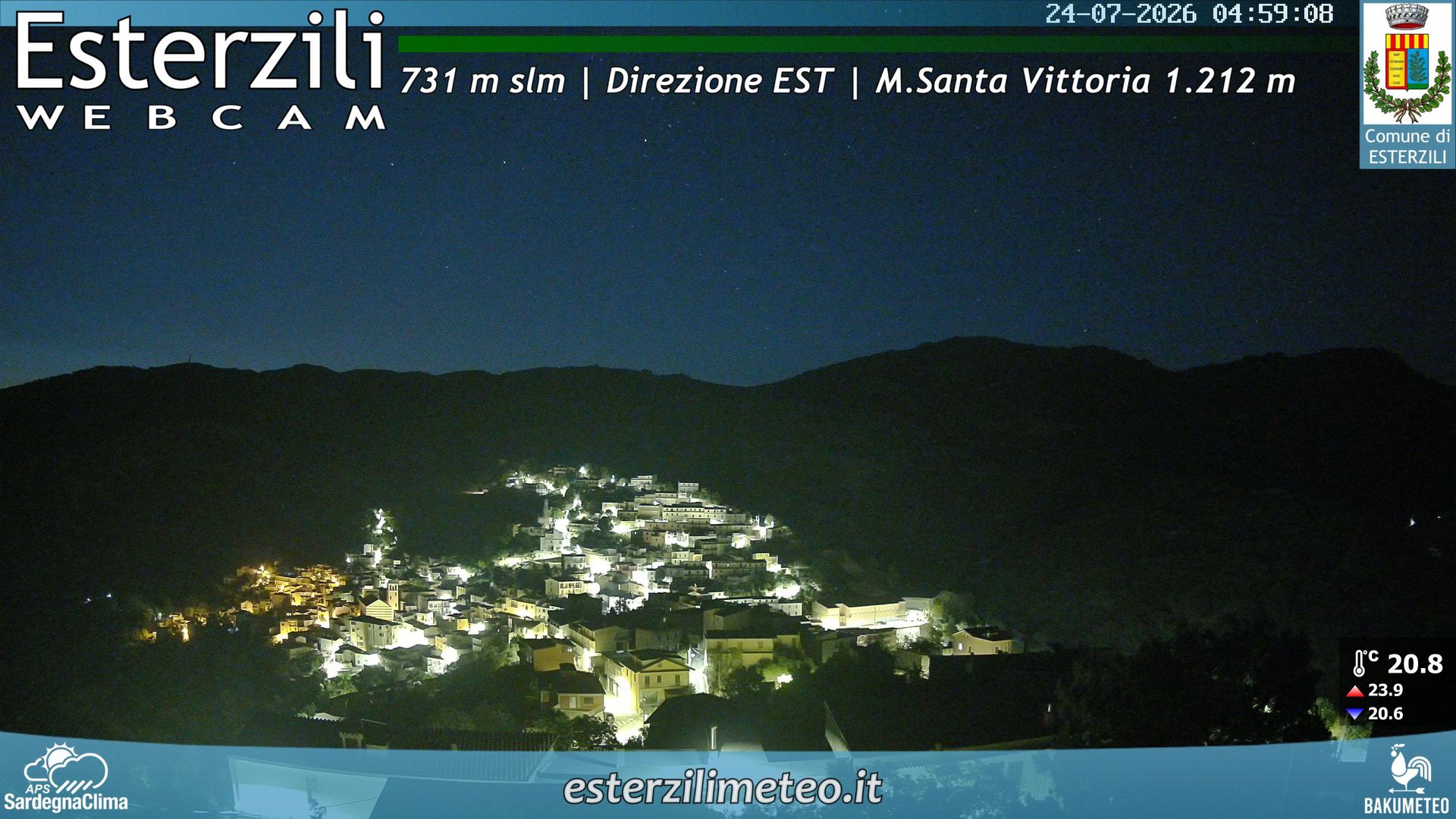 time-lapse frame, Esterzili webcam