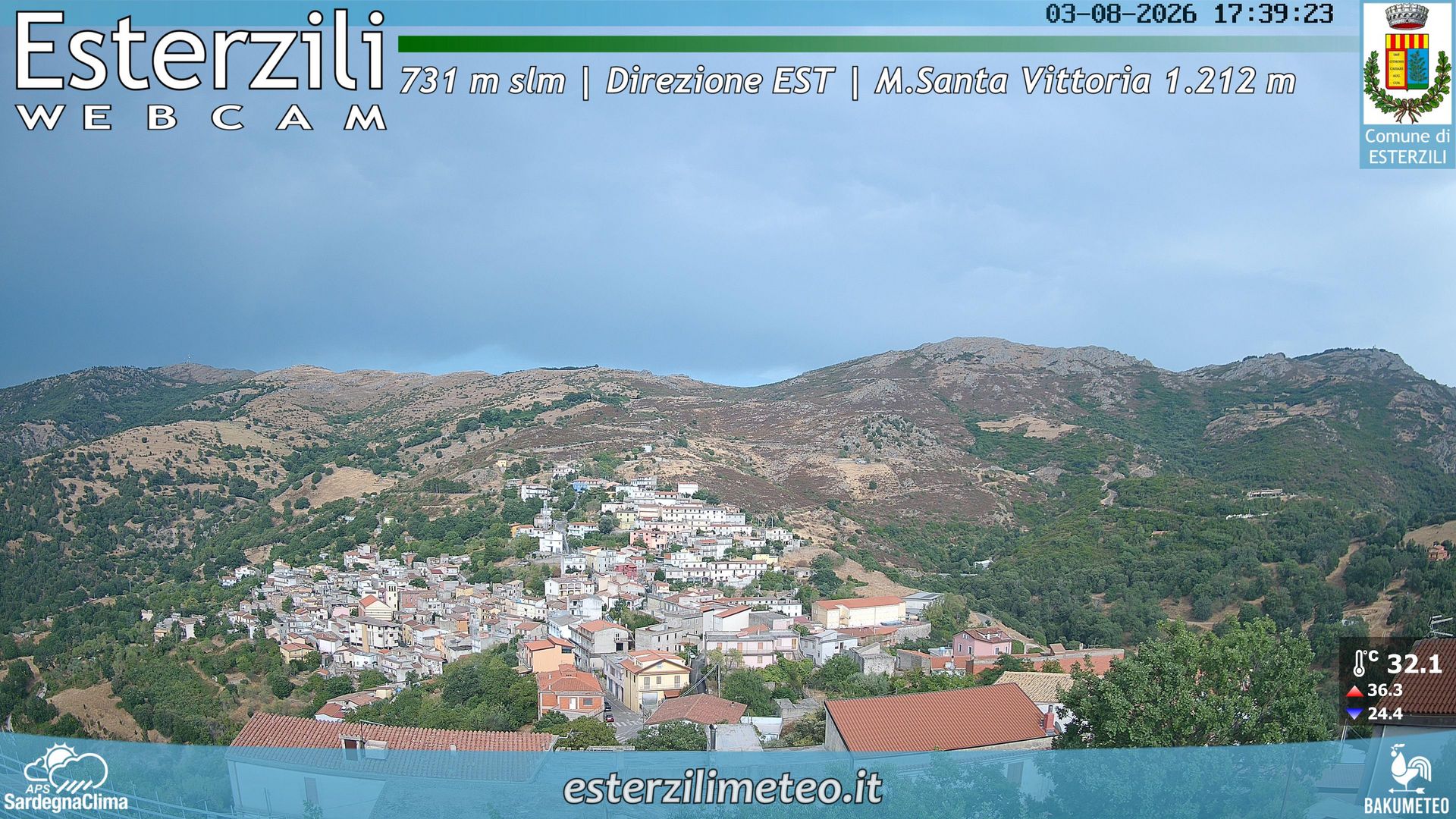 time-lapse frame, Esterzili webcam