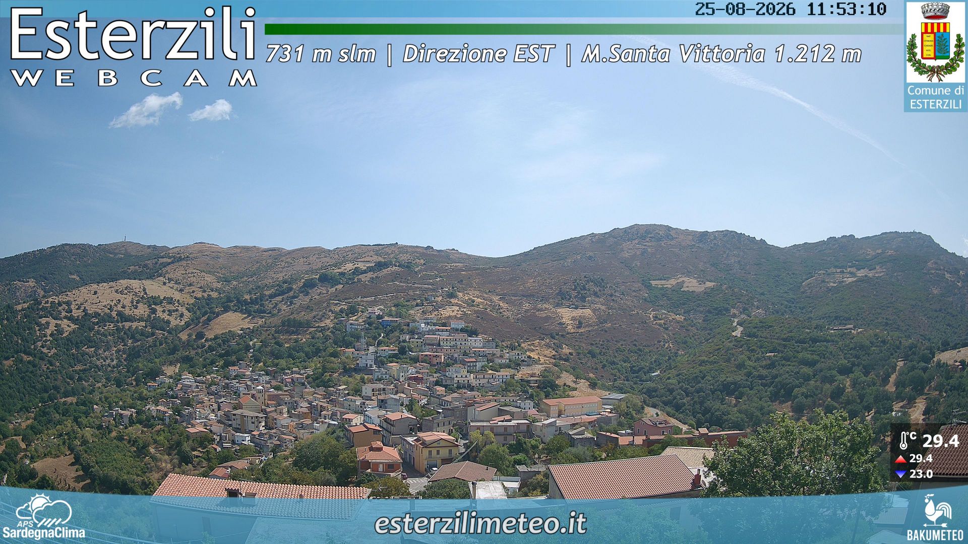 time-lapse frame, Esterzili webcam