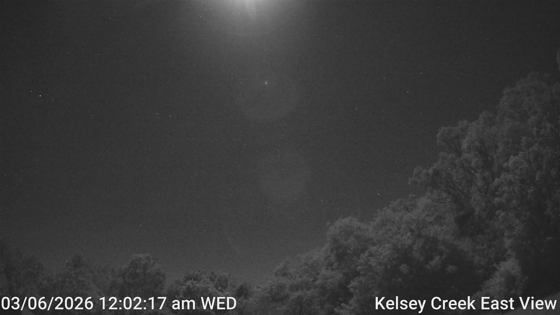 time-lapse frame, Kelsey Creek East View webcam